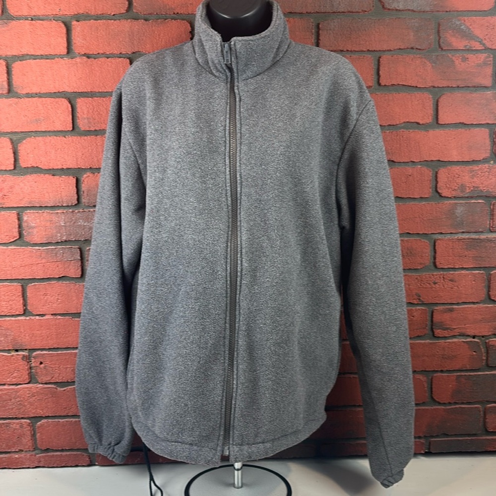 Birdie Women's Medium Grey Full-Zip Fleece‎ Jacket – Lightweight Layer